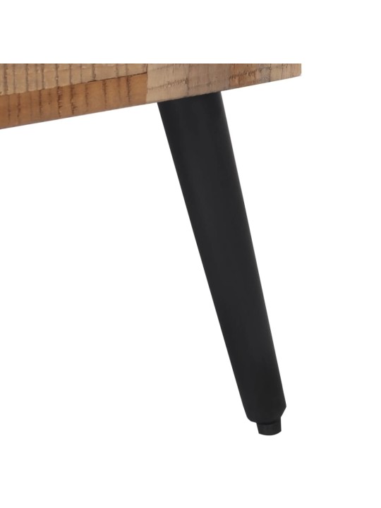 Konferenční stolek šedý 55x55x40 cm masivní recyklovaný teak