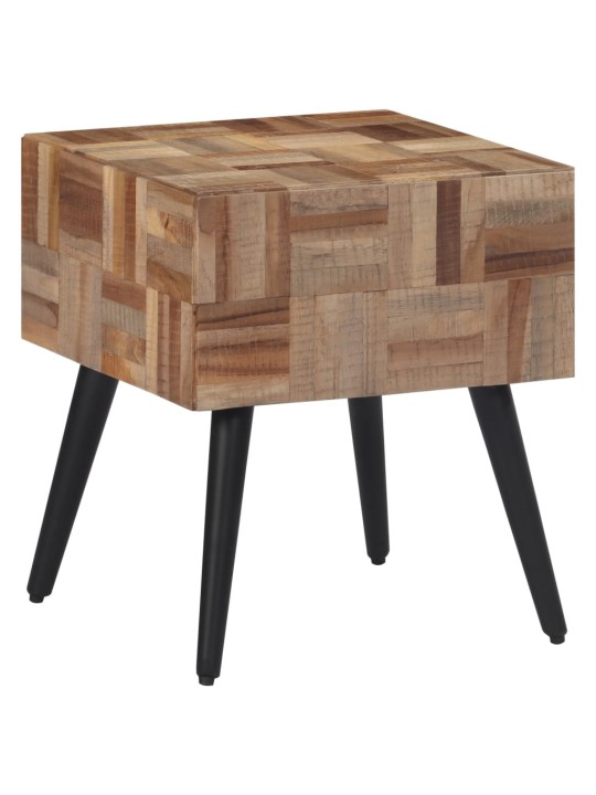 Odkládací stolek 40 x 40 x 45 cm masivní recyklovaný teak