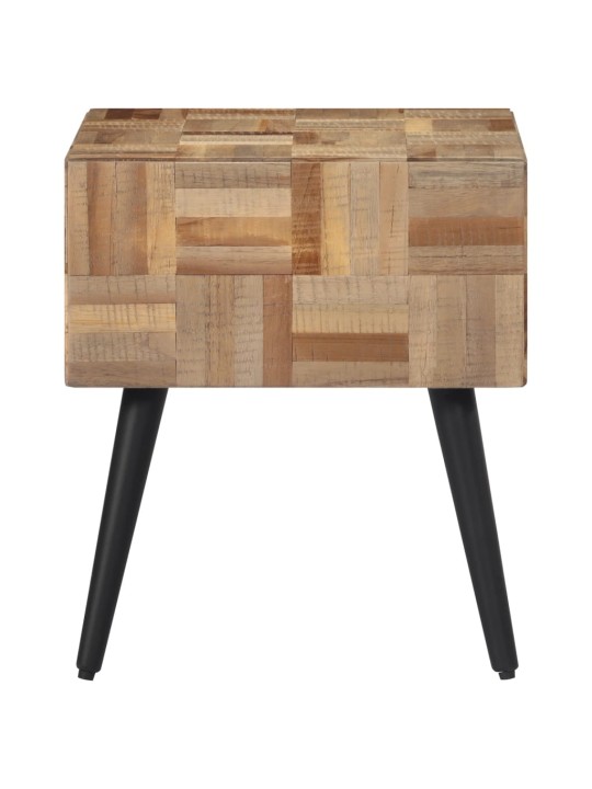 Odkládací stolek 40 x 40 x 45 cm masivní recyklovaný teak