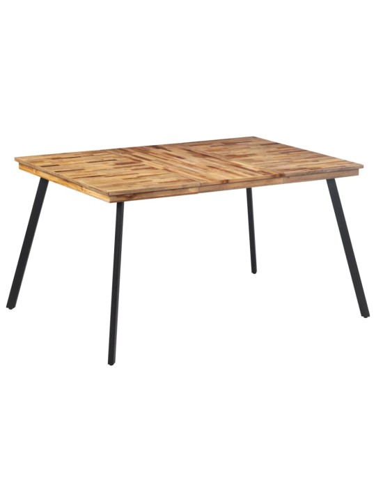 Jídelní stůl 148 x 97 x 76 cm masivní teakové dřevo