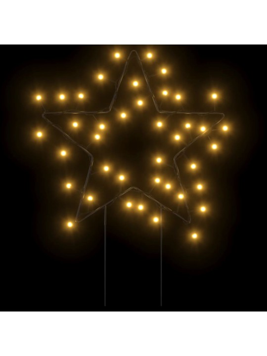 Vánoční světelné dekorace s hroty 3 ks Hvězda 50 LED diod 29 cm