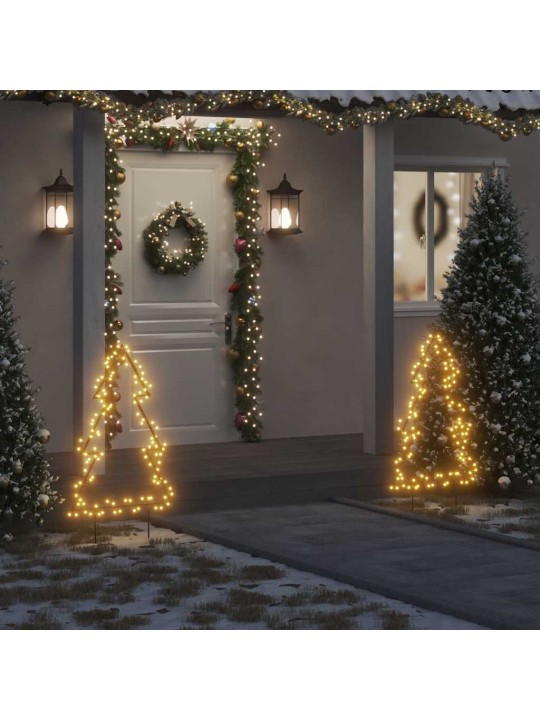 Vánoční světelná dekorace s hroty Stromek 115 LED diod 90 cm