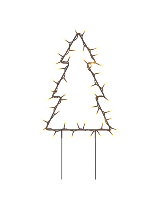 Vánoční světelné dekorace s hroty 3ks Stromek 50 LED diod 30 cm