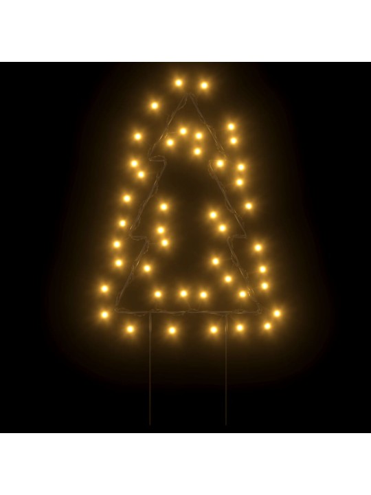 Vánoční světelné dekorace s hroty 3ks Stromek 50 LED diod 30 cm