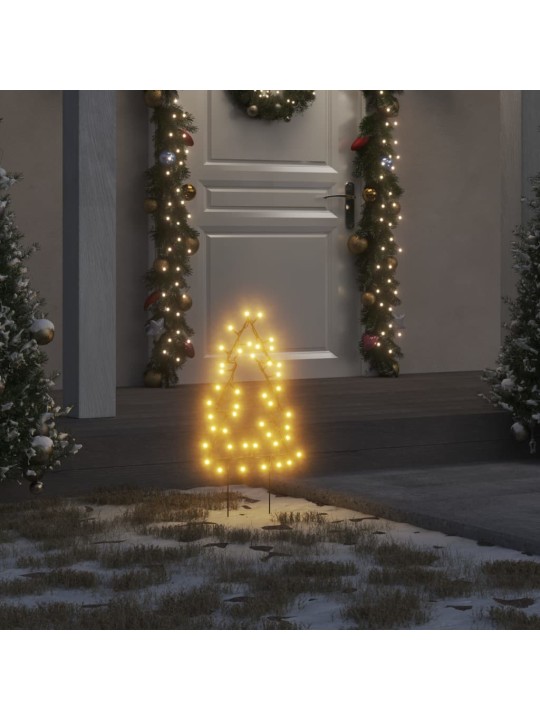 Vánoční světelné dekorace s hroty 3ks Stromek 50 LED diod 30 cm