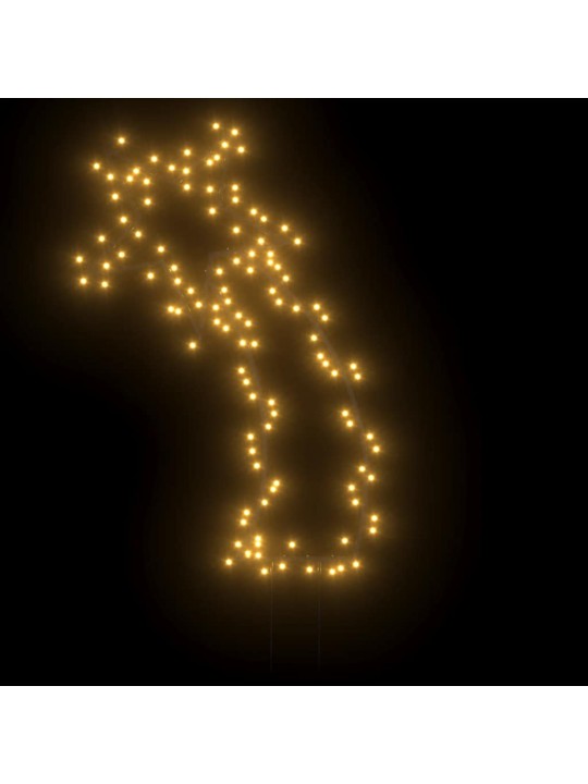 Vánoční světelná dekorace s hroty Kometa 115 LED diod 89 cm