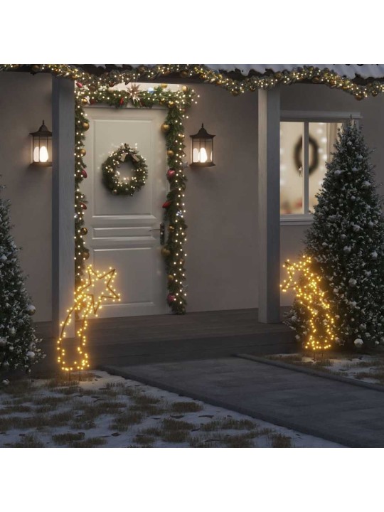 Vánoční světelná dekorace s hroty Kometa 115 LED diod 89 cm