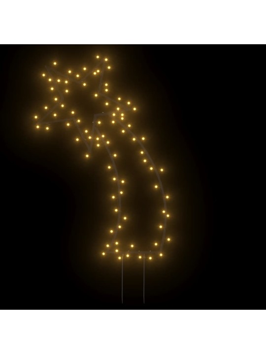 Vánoční světelná dekorace s hroty kometa 80 led diod 62 cm