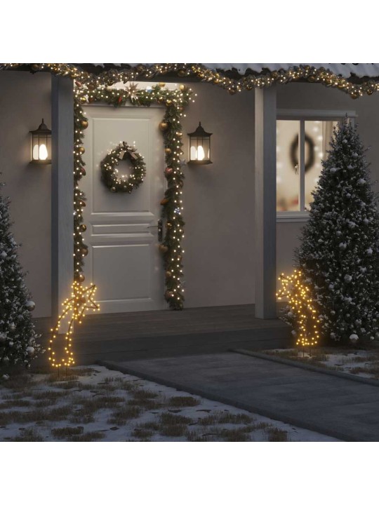 Vánoční světelná dekorace s hroty kometa 80 led diod 62 cm