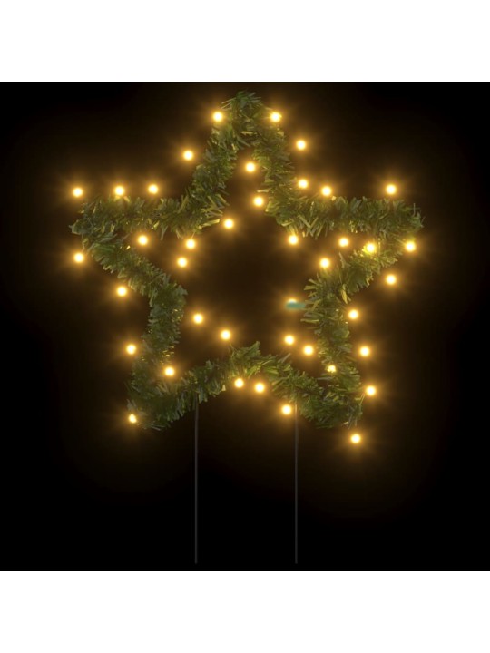 Vánoční světelné dekorace s hroty 3 ks Hvězda 50 LED diod 29 cm