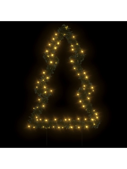 Vánoční světelná dekorace s hroty Stromek 80 LED diod 60 cm