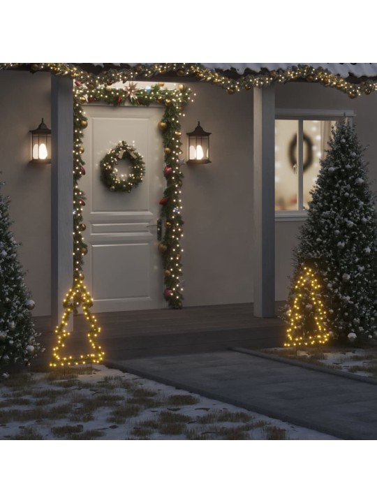 Vánoční světelná dekorace s hroty Stromek 80 LED diod 60 cm