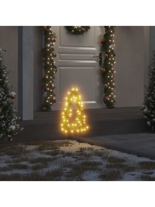 Vánoční světelné dekorace s hroty 3ks Stromek 50 LED diod 30 cm