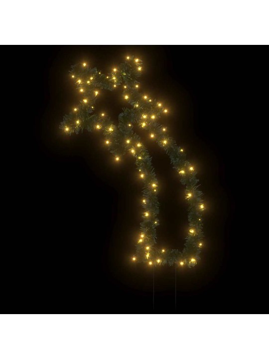 Vánoční světelná dekorace s hroty Kometa 80 LED diod 62 cm