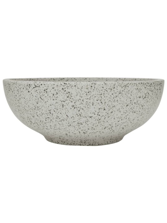 Umyvadlo na desku šedé kulaté Φ 41 x 14 cm keramika