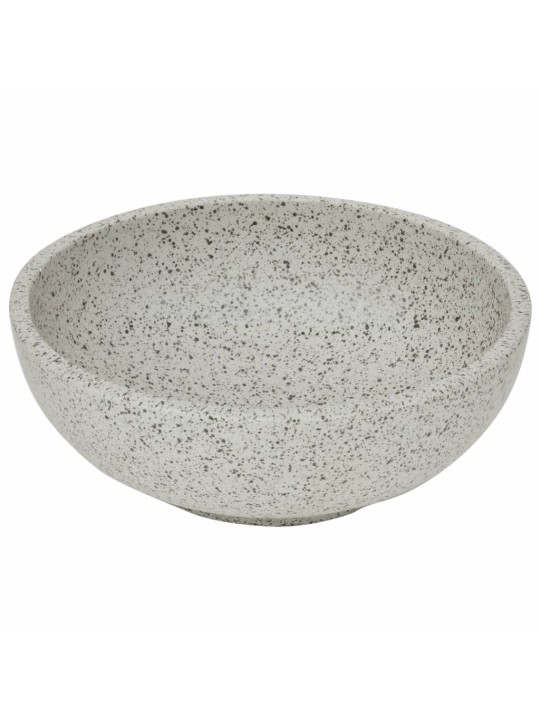 Umyvadlo na desku šedé kulaté Φ 41 x 14 cm keramika