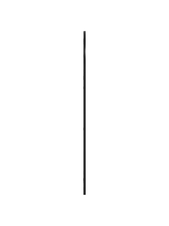 Nástěnné zrcadlo černé 60 x 110 cm oblouk železo