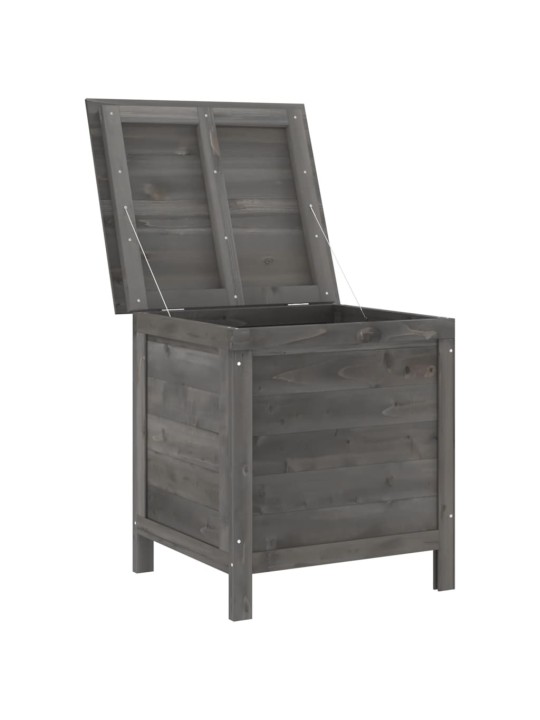 Zahradní úložný box antracitový 50 x 49 x 56,5 cm masivní jedle