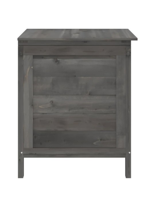 Zahradní úložný box antracitový 50 x 49 x 56,5 cm masivní jedle