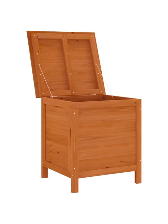Zahradní úložný box hnědý 50x49x56,5 cm masivní jedlové dřevo