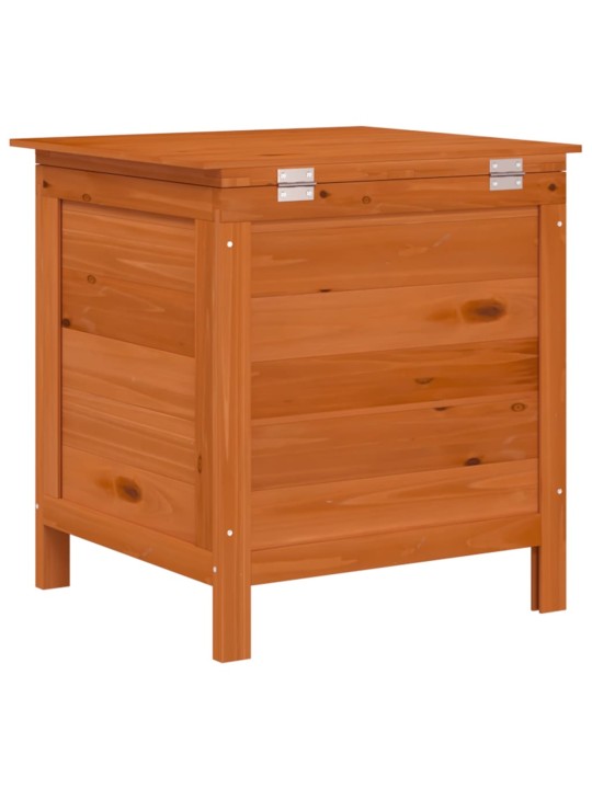 Zahradní úložný box hnědý 50x49x56,5 cm masivní jedlové dřevo
