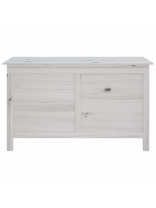 Zahradní úložný box bílý 99x49,5x58,5 cm masivní jedlové dřevo
