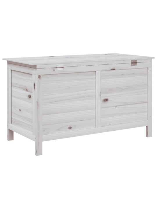 Zahradní úložný box bílý 99x49,5x58,5 cm masivní jedlové dřevo