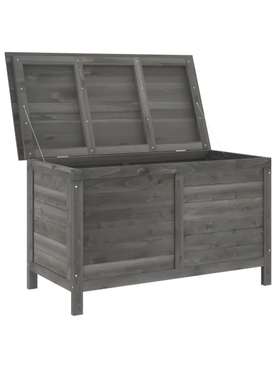 Zahradní úložný box antracitový 99x49,5x58,5 cm masivní jedle