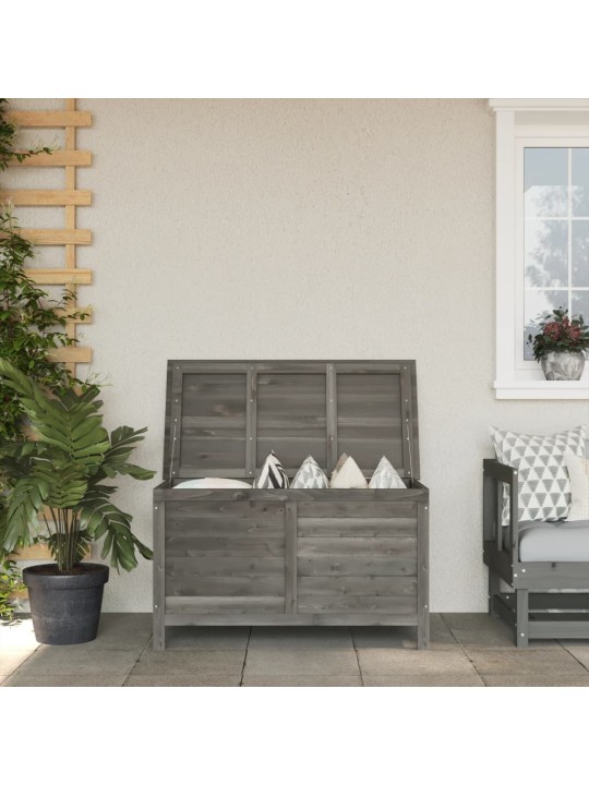 Zahradní úložný box antracitový 99x49,5x58,5 cm masivní jedle