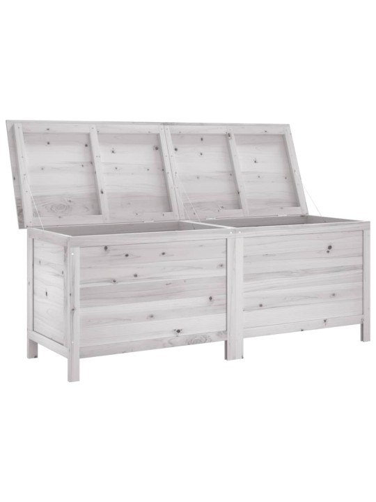 Zahradní úložný box bílý 150x50x56,5 cm masivní jedlové dřevo