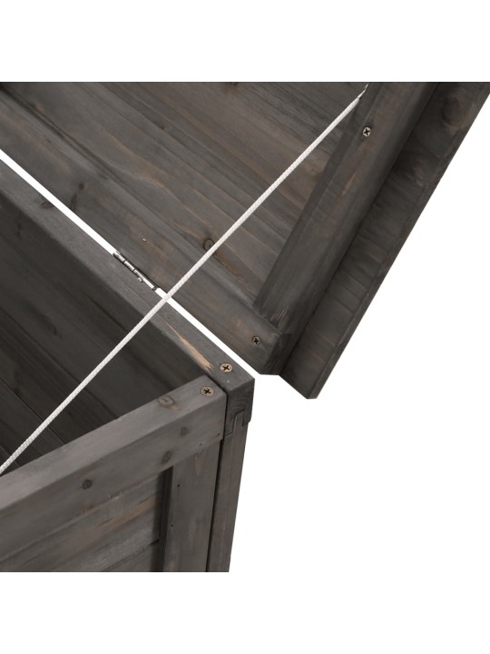 Zahradní úložný box antracitový 150x50x56,5 cm masivní jedle