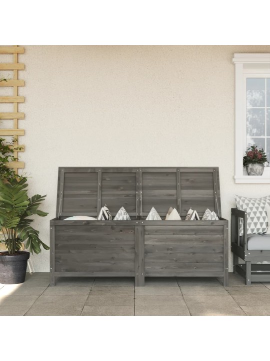 Zahradní úložný box antracitový 150x50x56,5 cm masivní jedle