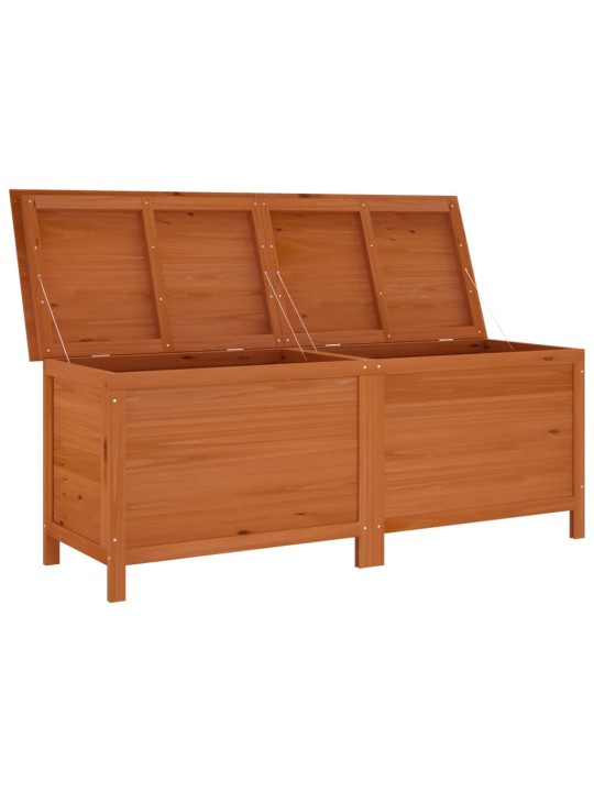 Zahradní úložný box hnědý 150x50x56,5 cm masivní jedlové dřevo