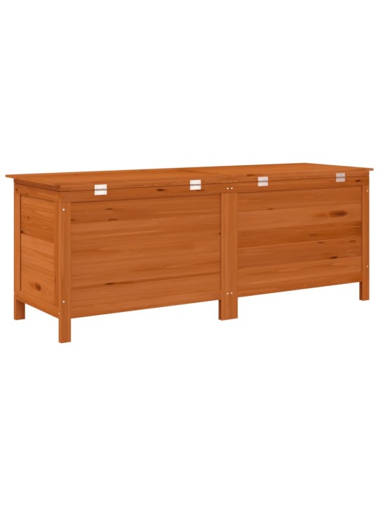 Zahradní úložný box hnědý 150x50x56,5 cm masivní jedlové dřevo