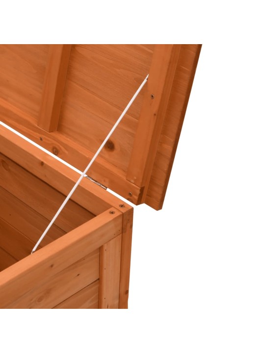 Zahradní úložný box hnědý 150x50x56,5 cm masivní jedlové dřevo