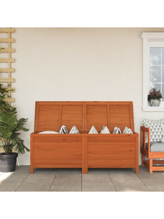 Zahradní úložný box hnědý 150x50x56,5 cm masivní jedlové dřevo