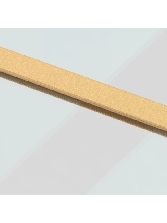 Posuvné dveře zlaté 102,5 x 205 cm čiré ESG sklo a hliník