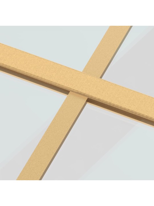 Posuvné dveře zlaté 76 x 205 cm čiré ESG sklo a hliník