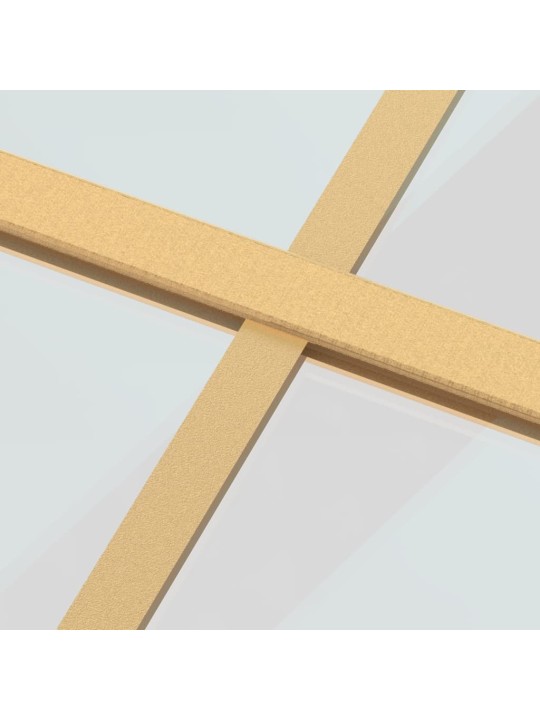 Posuvné dveře zlaté 90 x 205 cm čiré ESG sklo a hliník