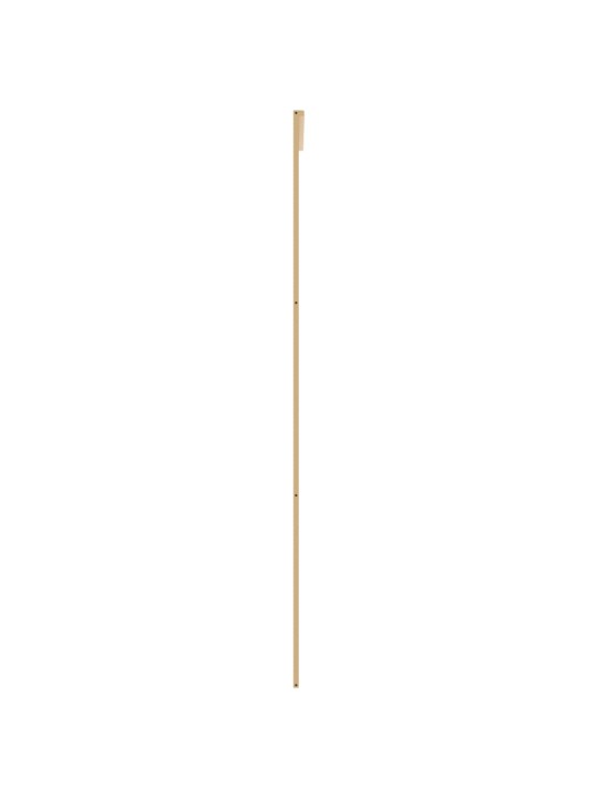 Posuvné dveře zlaté 90 x 205 cm čiré ESG sklo a hliník