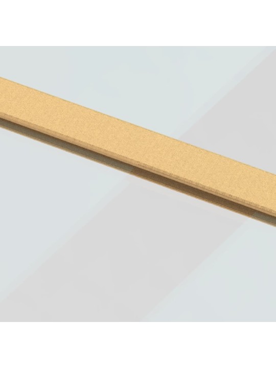 Posuvné dveře zlaté 90 x 205 cm čiré ESG sklo a hliník