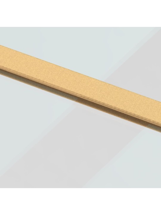 Posuvné dveře zlaté 102,5 x 205 cm čiré ESG sklo a hliník