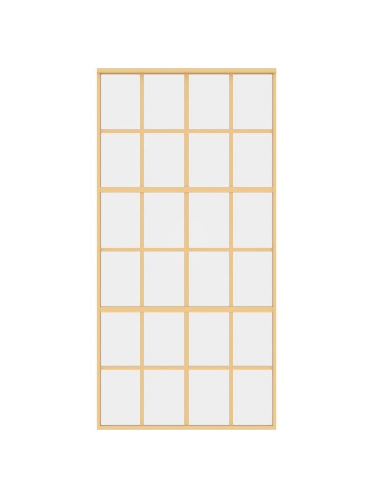 Posuvné dveře zlaté 102,5 x 205 cm čiré ESG sklo a hliník