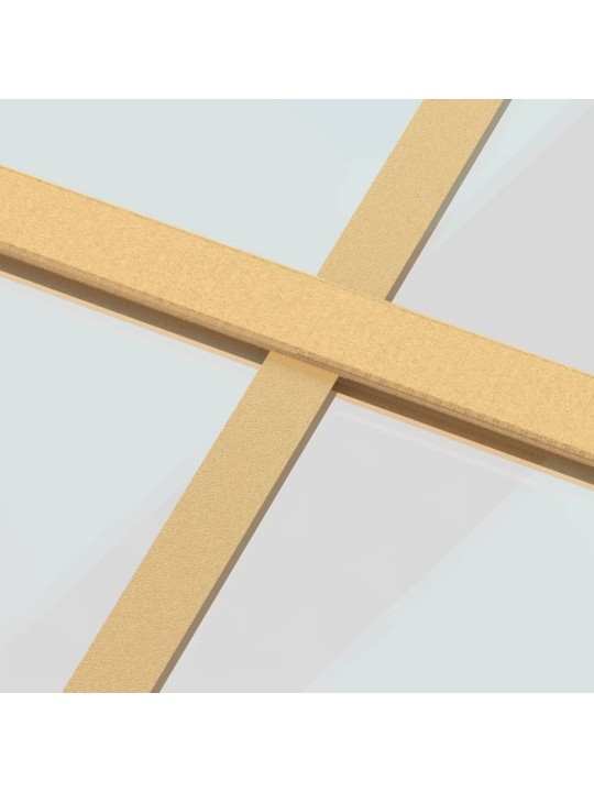 Posuvné dveře zlaté 90 x 205 cm čiré ESG sklo a hliník