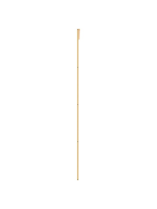 Posuvné dveře zlaté 90 x 205 cm čiré ESG sklo a hliník