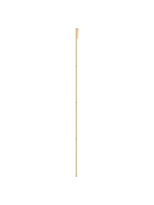 Posuvné dveře zlaté 90 x 205 cm mléčné ESG sklo a hliník