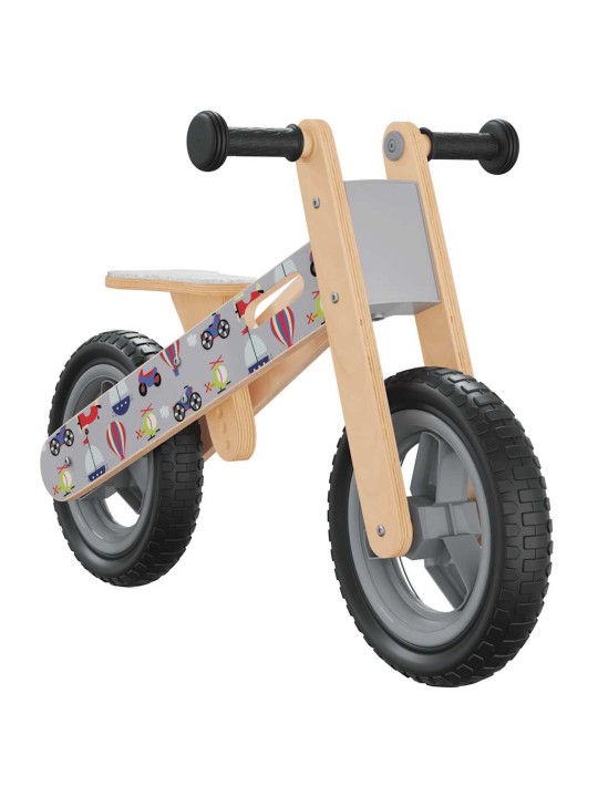 Odrážedlo pro děti šedé s potiskem