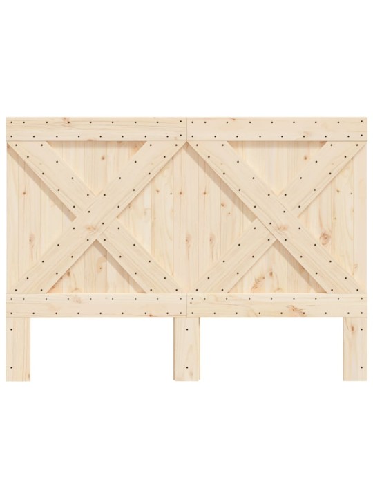 Čelo postele 140 x 104 cm masivní borové dřevo