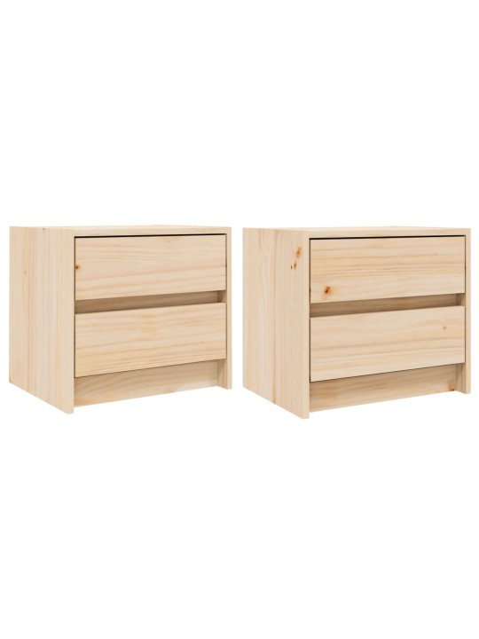 Noční stolky 2 ks 40 x 31 x 35,5 cm masivní borové dřevo