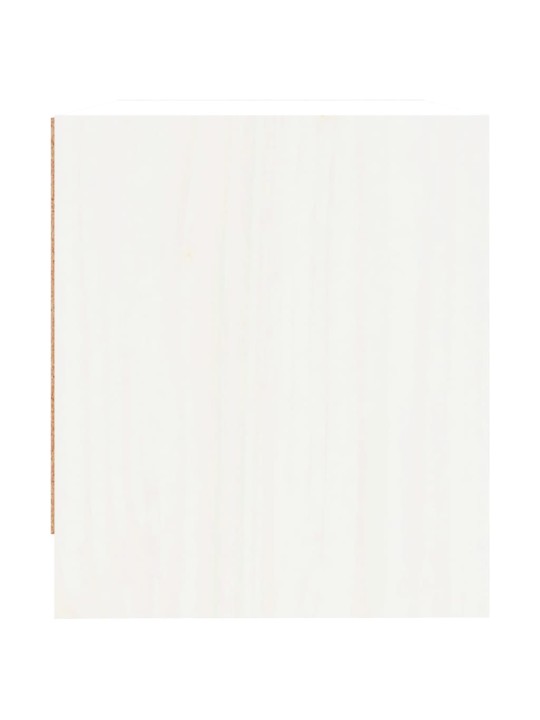 Noční stolky 2 ks bílé 40 x 31 x 35,5 cm masivní borové dřevo